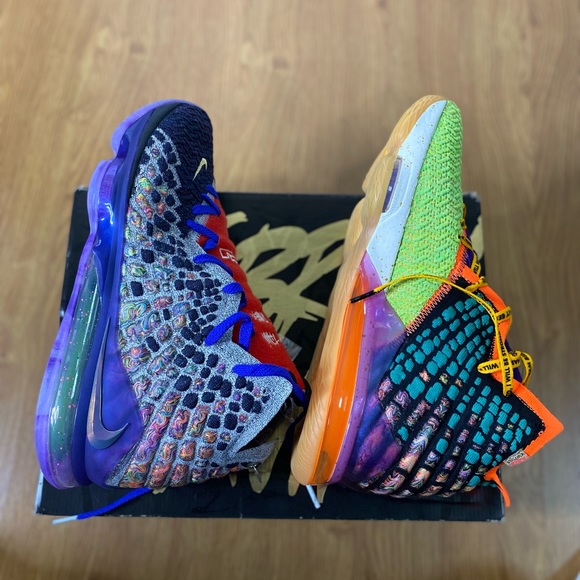 Brand New LeBron James 17 What The Size 14 Multicolored Sneaker Box Included - Picture 12 of 16
